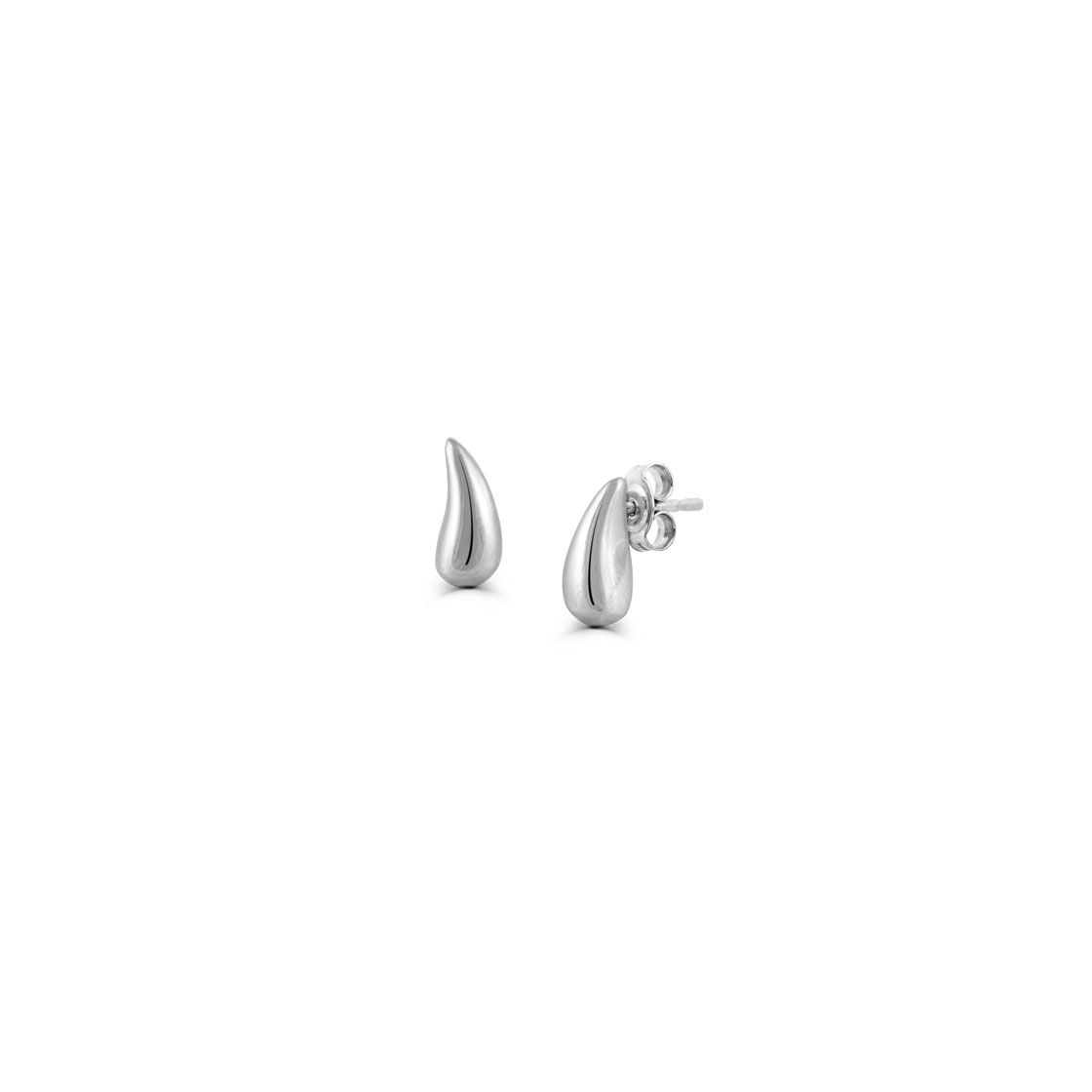 Silver stud earrings - small drops