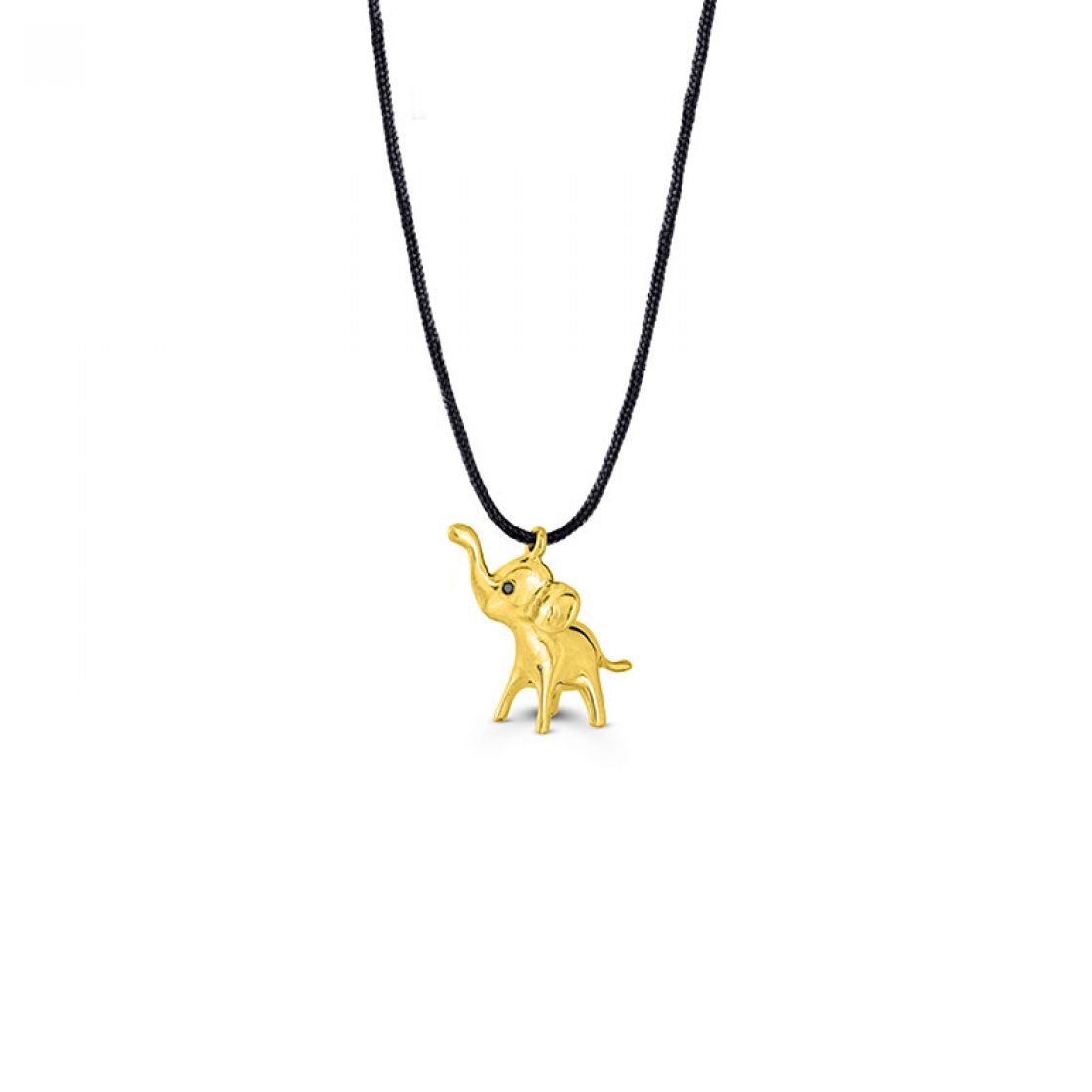 Like a miniature sculpture, this little cute Elephant pendant, will steal your heart away.