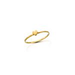 Simple gold band with a gold heart.